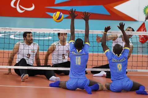 پیروزی والیبال نشسته ایران برابر مصر