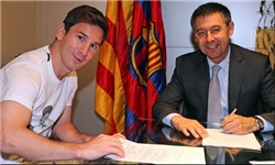 قرارداد جدید مسی با بارسلونا امضا شد