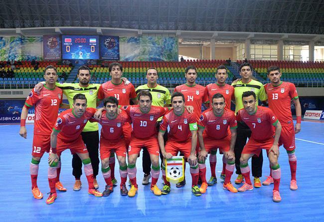 توقف تیم ملی فوتسال ایران مقابل قرقیزستان