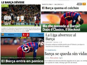 واکنش رسانه های اروپایی به شکست بارسلونا