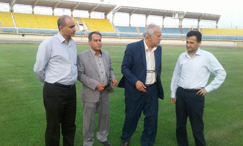 بازدید فدراسیونی ها از استادیوم خرمشهر