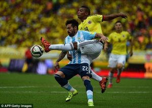 پیش بازی آرژانتین - کلمبیا