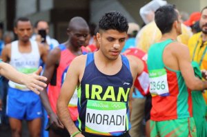 مقام ششمی مرادی در مسابقه دوی ماراتن قهرمانی آسیا
