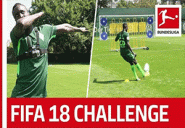 چالش ضربه آزاد بازیکنان وردربرمن به سبک FIFA18