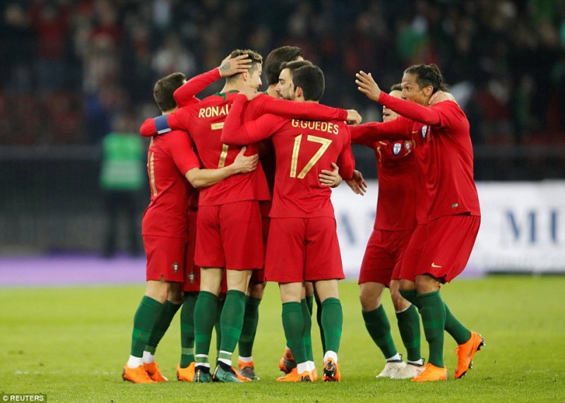 ترکیب اصلی پرتغال در دیدار دوستانه مقابل تونس