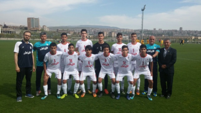 چهارمین پیروزی تیم ملی نونهالان در ارمنستان