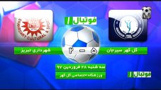 خلاصه بازی گل گهرسیرجان 5 - شهرداری تبریز 2