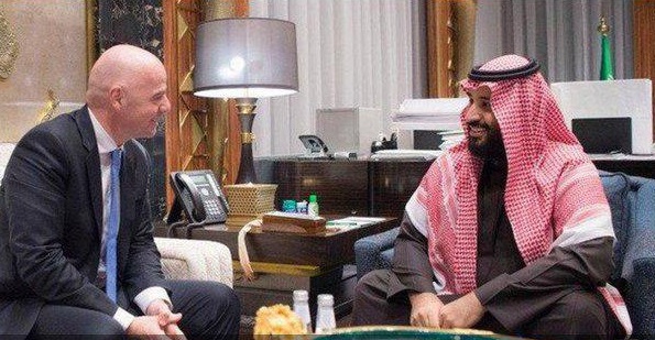 بن‌ سلمان و دیدار دروغین  با رییس فیفا! (گزارش)