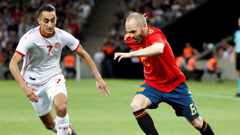 تونس 0 - 1 اسپانیا؛ پیروزی میلیمتری لاروخا