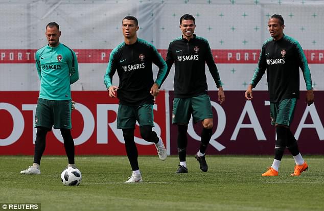 برگزاری آخرین تمرین پرتغال قبل از بازی اسپانیا