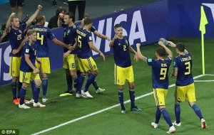 صعود فوق‌العاده سوئد به مرحله حذفی جام‌جهانی