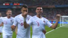 گل اول پرتغال به اروگوئه (په په)
