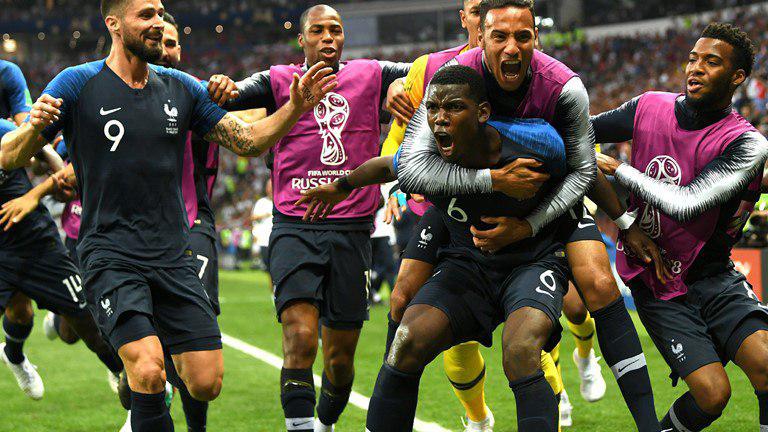 فرانسه پنجمین تیم پرافتخار جهان شد