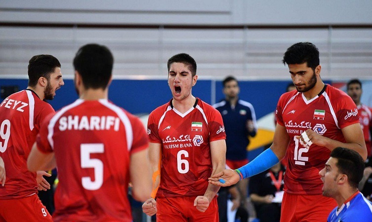 تیم ملی والیبال جوانان ایران بر بام آسیا ایستاد