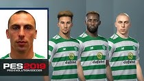 چهره و مشخصات بازیکنان سلتیک در PES 2019