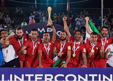 تیم ملی فوتبال ساحلی به تهران بازگشت