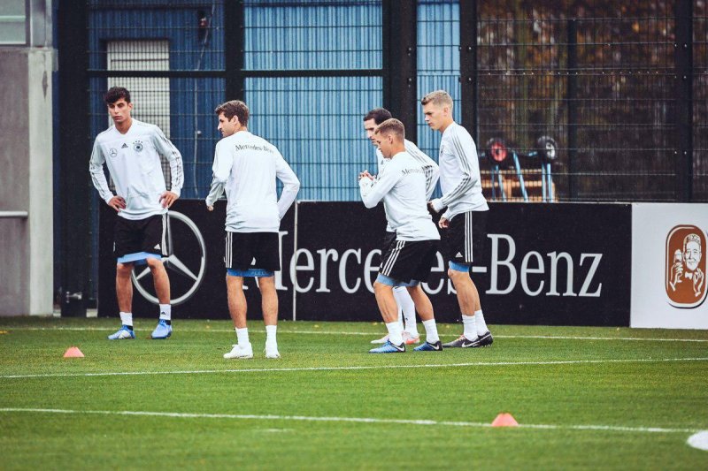 اولین تمرین تیم ملی آلمان در لایپزیش(عکس)