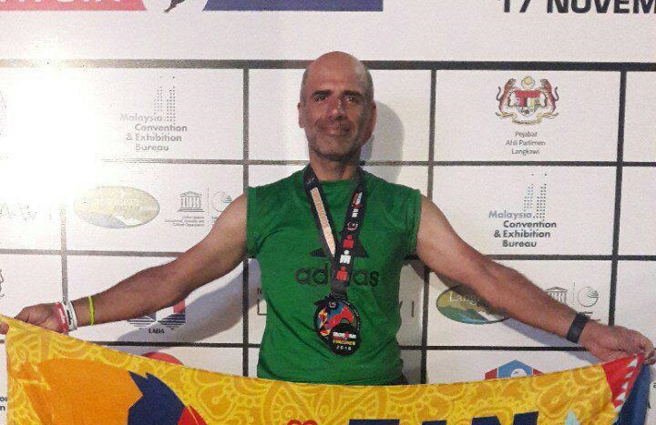 یک ایرانی در مسابقه استقامتی مرد آهنین(عکس)