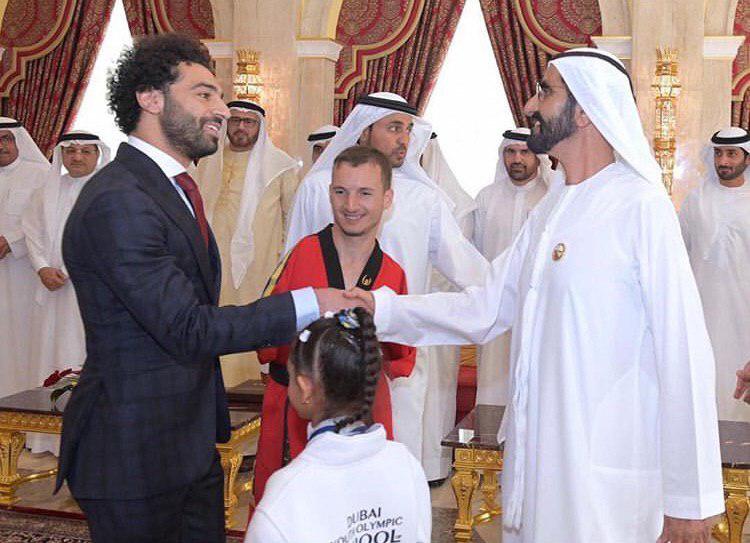 ملاقات محمد صلاح با محمد راشد ال مکتوم