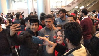 استقبال فوق العاده از پرسپولیس در عسلویه
