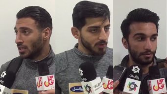 مصاحبه با بازیکنان پرسپولیس بعد از بازی با سپیدرود