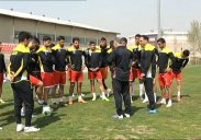 گفتگو با سرمربی و بازیکنان نساجی مازندران در حاشیه تمرینات