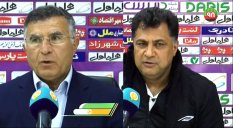 کنفرانس خبری بعد از بازی سایپا - نساجی
