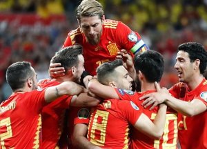 پیروزی پرگل اسپانیا مقابل سوئد با گلزنی راموس