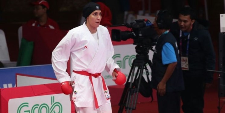 صعود حمیده عباسعلی به فینال لیگ جهانی کاراته