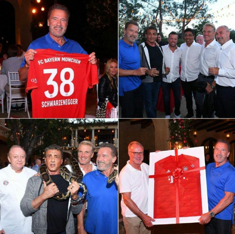 مهمانی آرنولد به افتخار بایرن مونیخ(عکس)