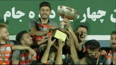 اهدای کاپ و جشن قهرمانی تیم سایپا در جام شهدا