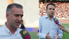 صحبت های محسن خلیلی و فراز کمالوند قبل از شروع بازی