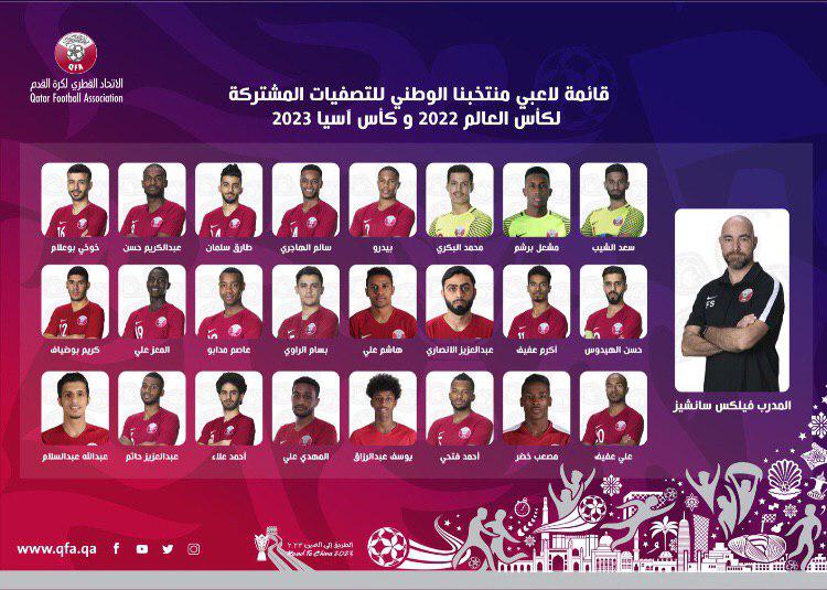 اسامی بازیکنان تیم ملی قطر اعلام‌شد