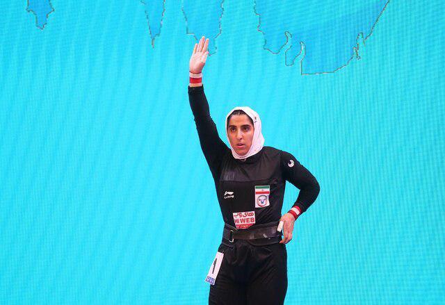 صید اولین مدال وزنه‌برداری بانوان ایران
