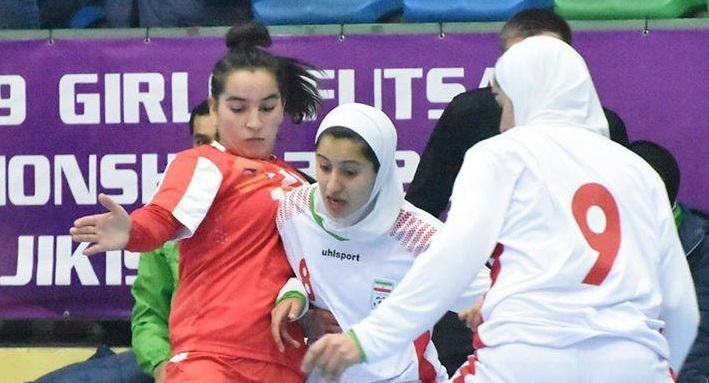 برد پرگل دختران ایران مقابل افغانستان