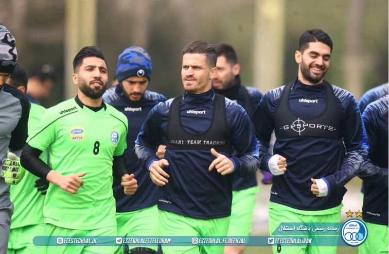 استقلال با بازگشت پنج بازیکن مصدوم تمرین کرد