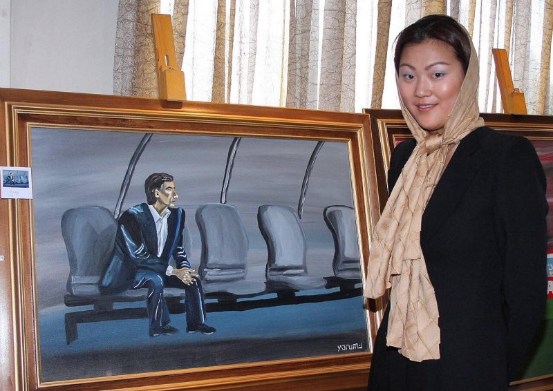 تابلوی ناصر حجازی به قلم یک نقاش کره‌ای
