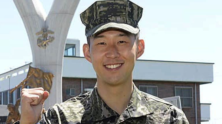 پایان خدمت سربازی ستاره کره‌ای تاتنهام(عکس)