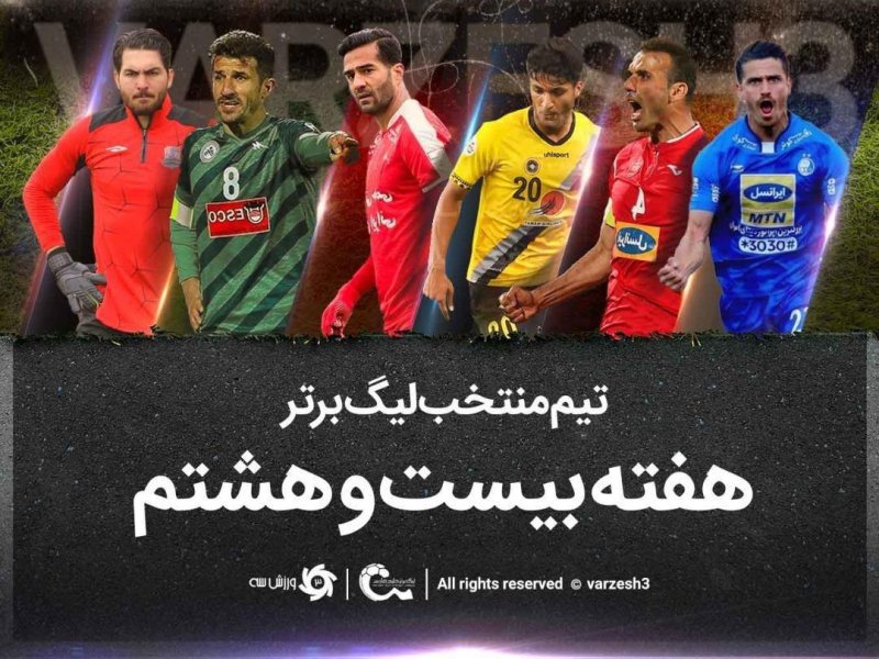 تیم منتخب هفته بیست و هشتم لیگ برتر