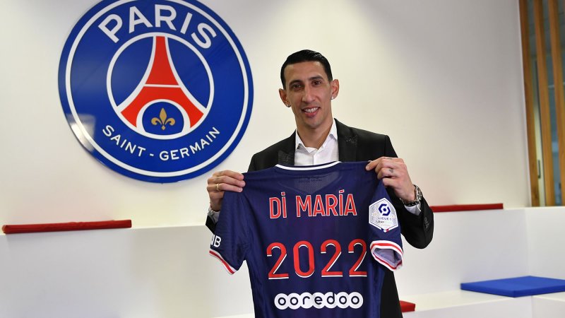 رسمی: تمدید قرارداد دی‌ماریا و PSG تا 2022