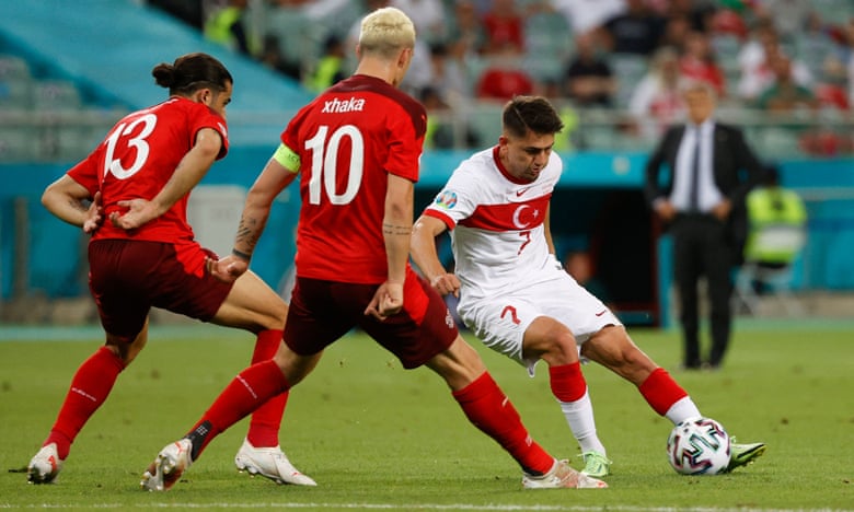 سوئیس 3 - 1 ترکیه؛ حذف مفتضحانه تیم گونش