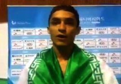 مصاحبه هادی پور بعد قهرمانی در مسابقات دانشجویان