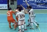 درگیری و جنجال در بازی شهروند ساری - دبیری تبریز