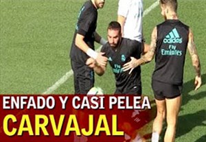 اتفاق جالب برای کارواخال در تمرین امروز رئال مادرید