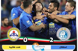خلاصه بازی استقلال 2 - نفت تهران 0