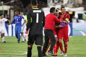 گل پیروزی بخش سید جلال حسینی با گزارش عربی