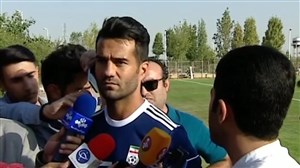صحبتهای بازیکنان تیم ملی در اردو قبل بازی با ازبکستان