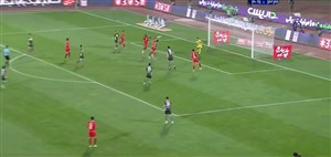 گل اول پرسپولیس به نساجی مازندران (علیپور)