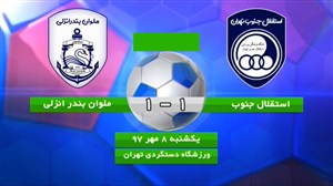 خلاصه بازی پرسپولیس پاکدشت 1 - ملوان 1