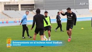 تمرین امروز تیم ملی اروگوئه با حضور کاوانی